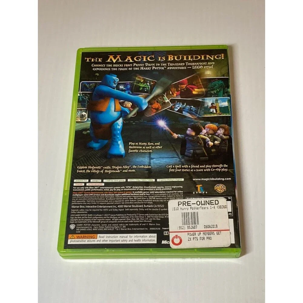 LEGO Harry Potter: Years 1-4 (Microsoft Xbox 360, 2010)